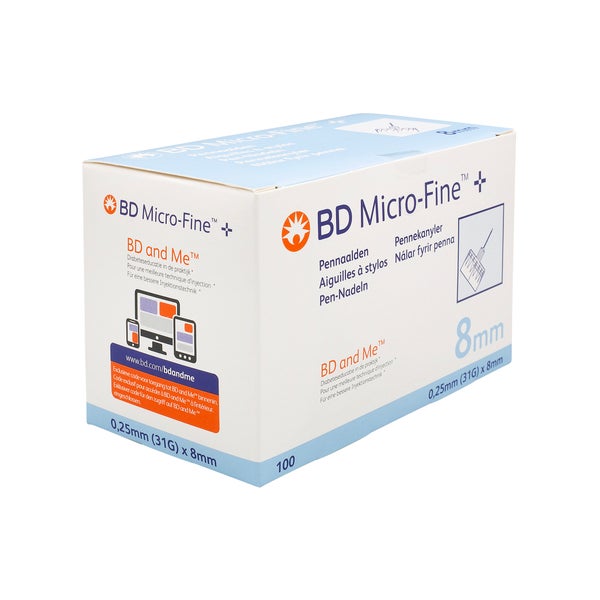 BD Micro-fine+ Pen-nadeln 0,25x8 mm 31 G 100 St