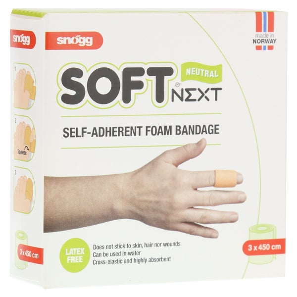 Cederroth Fingerverband Soft Foam, selbstklebend, 3 cm x 4,5 m - Beige 1 St