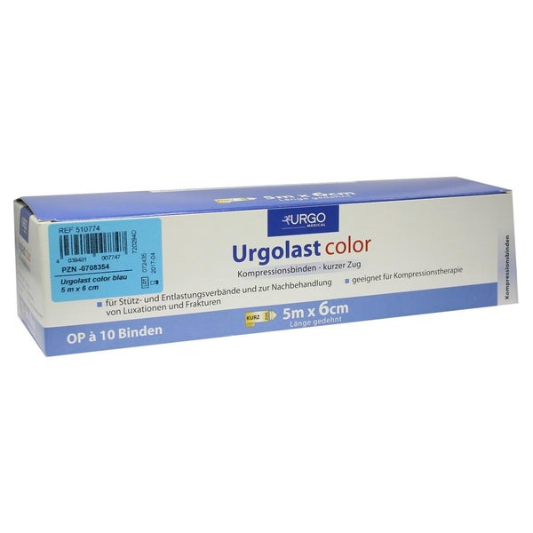 Urgolast Color Binde 6 cmx5 m blau 10 St