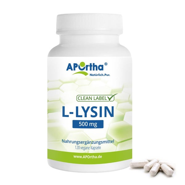 APOrtha® L-Lysin - 500 mg - vegane Kapseln 120 St