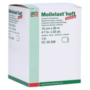 Lohmann Rauscher Mollelast haft Kohäsive Fixierbinde Latexfrei 1 Stück - Weiß / 12 cm x 20 m 1 St