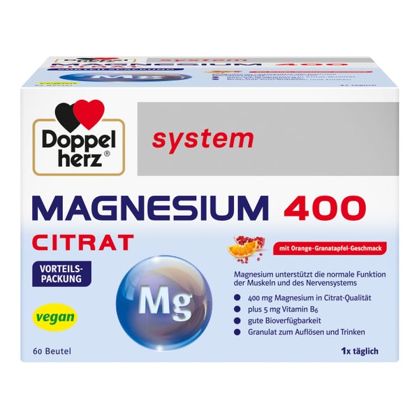 Doppelherz Magnesium 400 Citrat system G 60 St