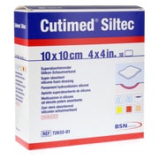 Cutimed Siltec Schaumverb.10x10 cm sanft 10 St