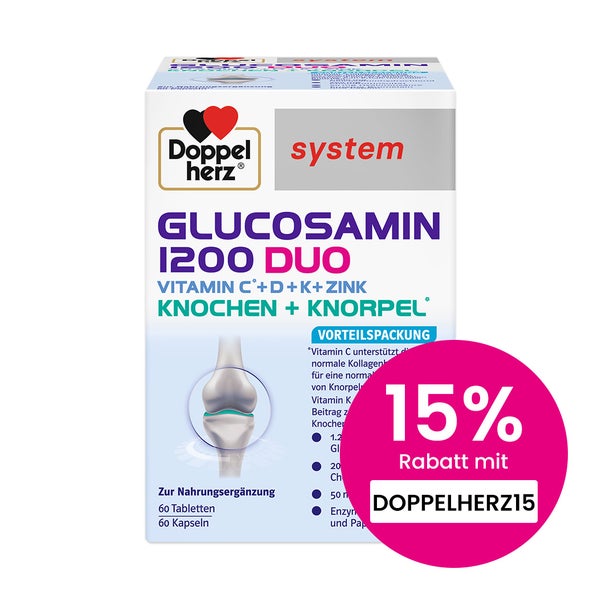 Doppelherz Glucosamin 1200 Duo system Ko 120 St