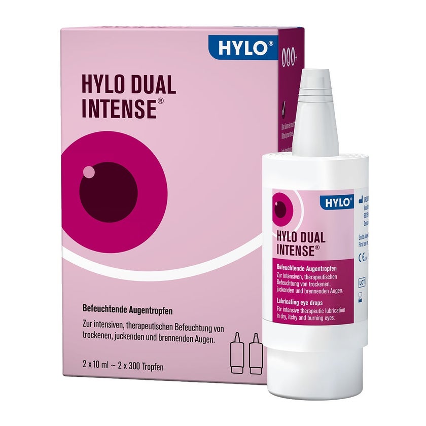 HYLO DUAL INTENSE Augentropfen 2X10 ml