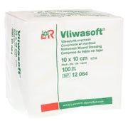 Lohmann Rauscher Vliwasoft Vliesstoffkompresse 4 - fach 100 Stück - 10 x 10 cm 100 St