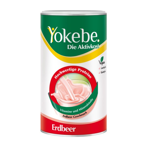 Yokebe Erdbeer Lactosefrei Pulver 500 g