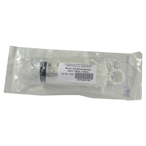 WUND UND Blasenspritze 100 ml steril 1 St