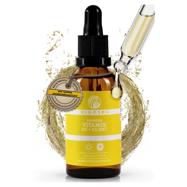 QIDOSHA Vitamin D3 (1000 I.E.) & K2 MK7 All-trans Tropfen 50 ml