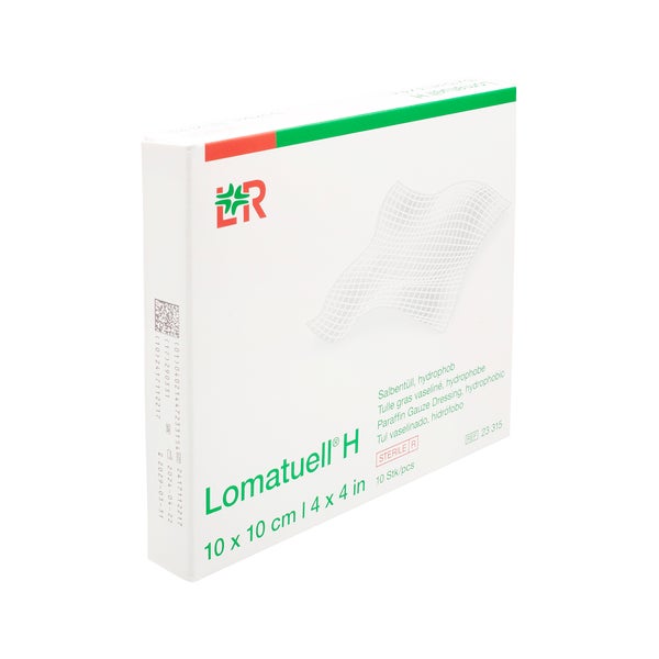 Lomatuell H Salbentüll 10x10 cm steril 10 St