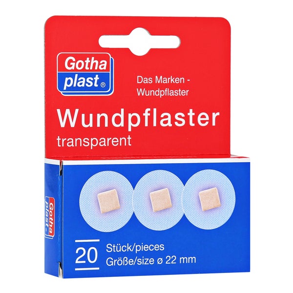 Gothaplast Wundpflaster 2,2 cm transpare 20 St
