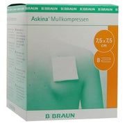 Produktabbildung: B.Braun Askina Mullkompressen 8-fach steril - 7,5 x 7,5 cm (25 x 2 Stck.) 25X2 St