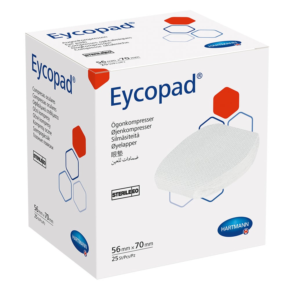 Eycopad compresse oftalmiche 70x56mm sterili 25 pezzi