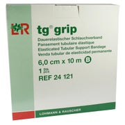 Lohmann & Rauscher tg grip Stütz-Schlauchverband, 10 m, querelastisch und hautfreundlich - 1 Stück, B (6 cm) für Kinderarm, Kinderunterschenkel 1 St