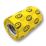 Produktabbildung: LisaCare selbsthaftende Bandage - Smiley Gelb - 7,5cm x 4,5m 1 St