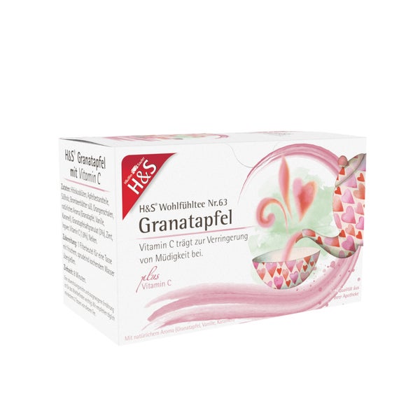H&S Granatapfel mit Vitamin C Filterbeut 20X2 g