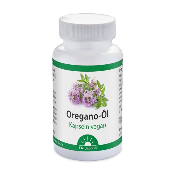 Dr. Jacob's Oregano-Öl St mit Carvacrol+Thymol vegan 60 St