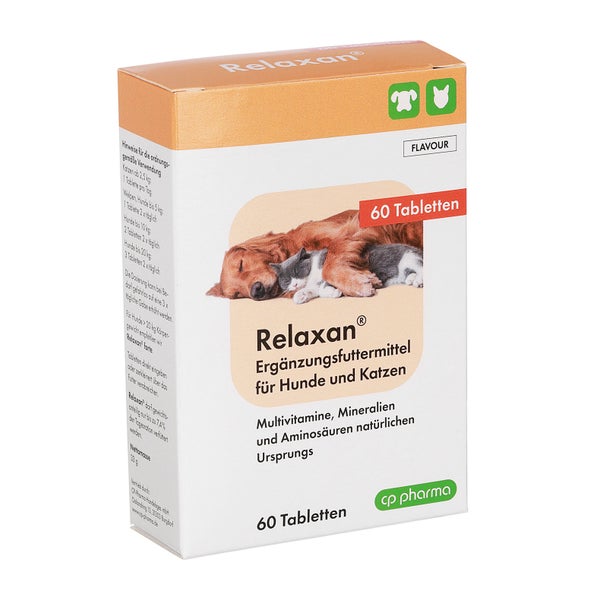 Relaxan Erg.Futterm.Tabletten f.Hunde/Katzen 60 St