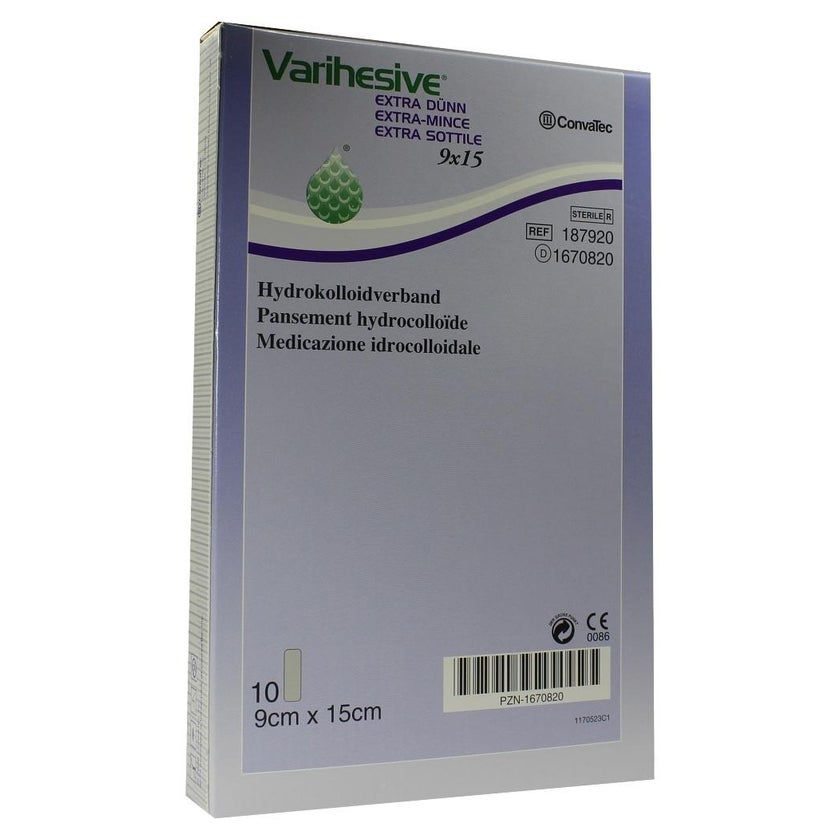 Varihesive Extra dünn 9x15 cm steril Pfl 10 St