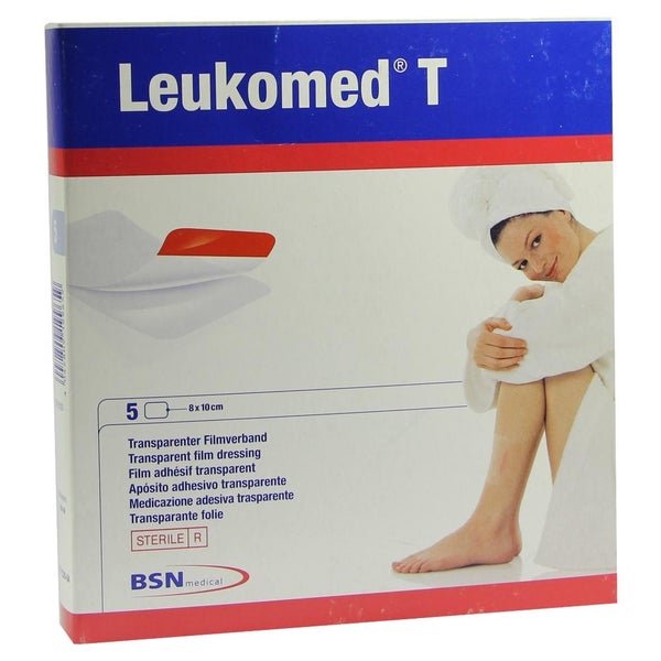 Leukomed transparent sterile Pflaster 8x10 cm 5 St