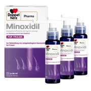 Produktabbildung: Doppelherz® Pharma Minoxidil Frauen 3X60 ml