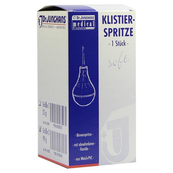 Klistierspritze 90 g Gr.3 birnf.Weich-PV 1 St