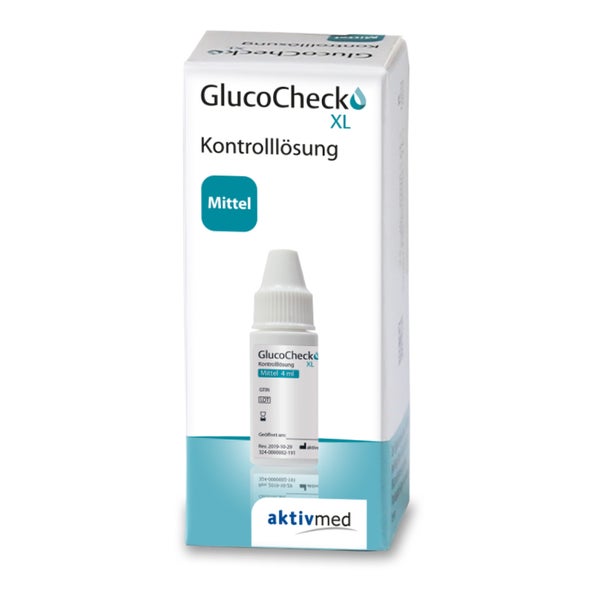 GlucoCheck XL Kontrolllösung (mittel) 4 ml