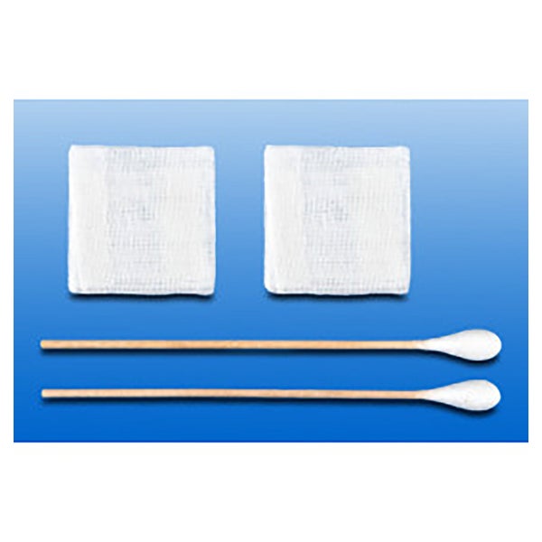 Noba Set Wattestäbchen 15 cm 10 - 11 mm + Mullkompresse 12-lagig 5 x 5 cm 25 Stück 25 St