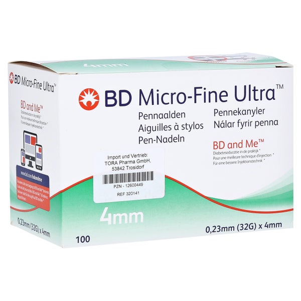 BD Micro-fine Ultra Pen-Nadeln 0,23x4 mm 100 St