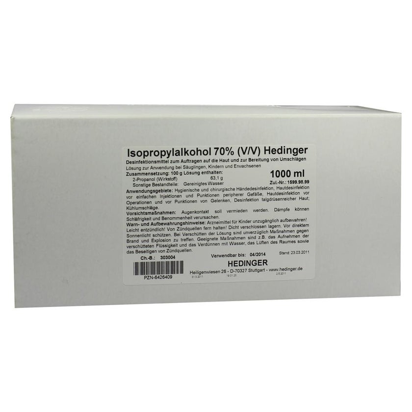 Isopropylalkohol 70% Hedinger 1000 ml