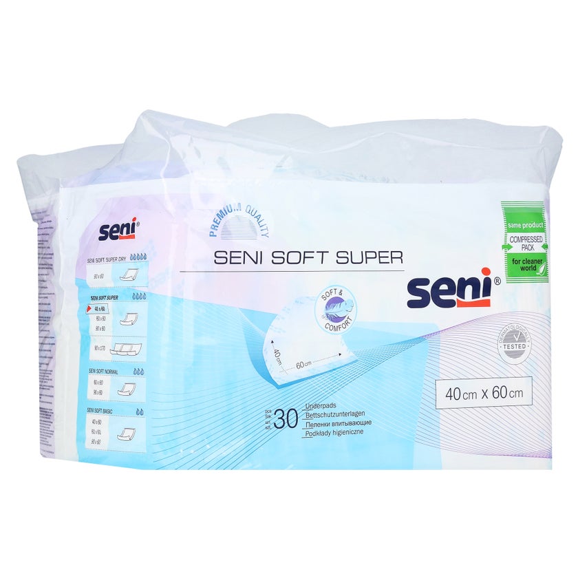 SENI Soft Super Bettschutzunterlage 40x6 30 St