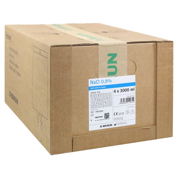 Kochsalzlösung 0,9% B.braun Spüllsg.Ecob 4X3000 ml