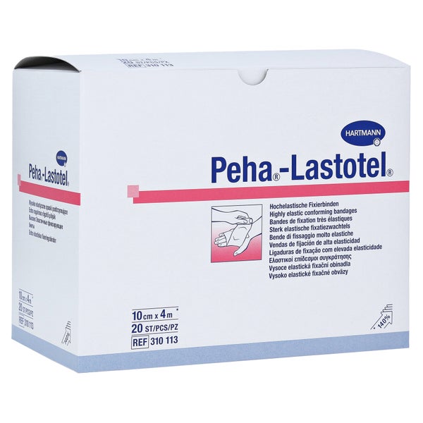 Hartmann Peha®-Lastotel Fixierbinde 20 Stück - 4 m x 10 cm / Packung = 20 Stück (80 m) 20 St