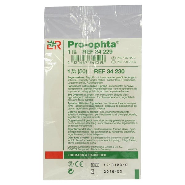 Pro-ophta Augenverband S groß 1 St