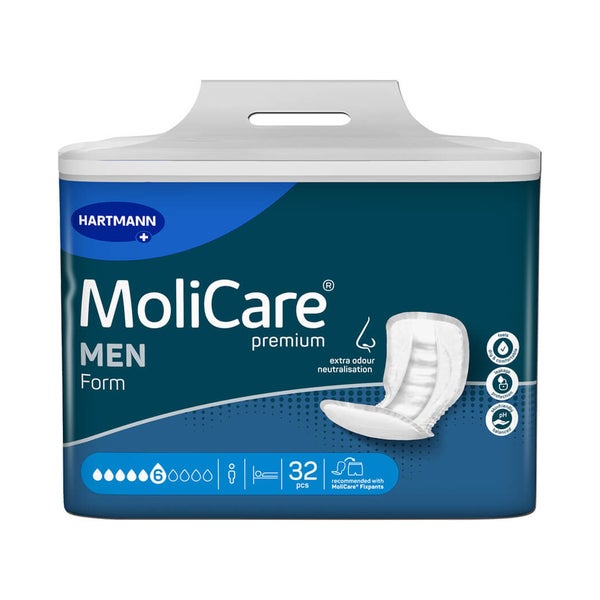 MoliCare Premium Form Men 6 Tropfen Inkontinenzvorlagen 4X32 St