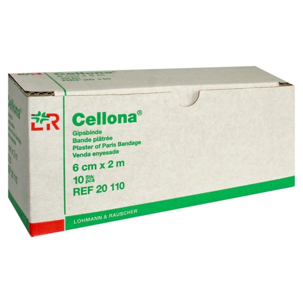 Lohmann Rauscher Cellona Gipsbinde einzeln verpackt 10 Stück - 6 cm x 2 m 10 St
