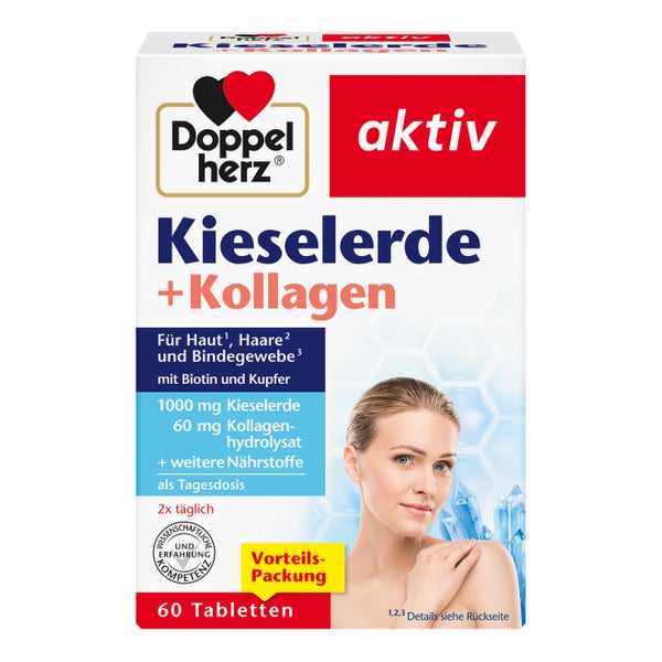 Doppelherz Kieselerde + Kollagen 60 St
