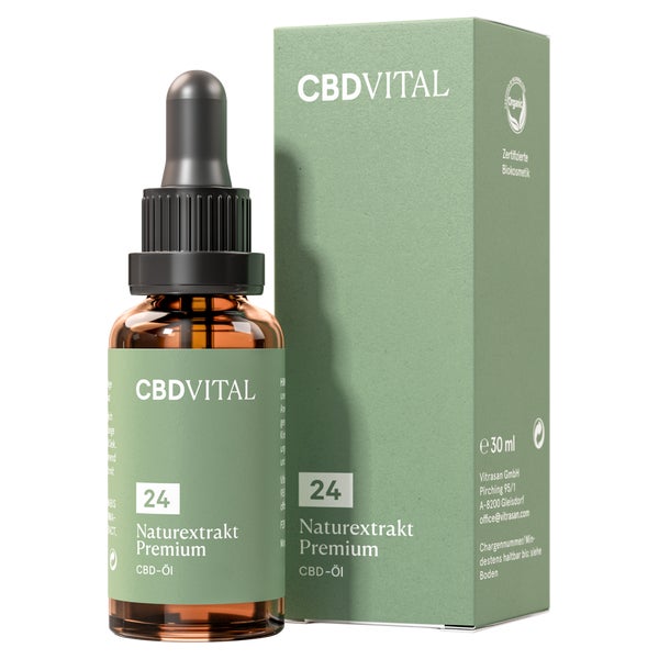 CBD VITAL Bio CBD 24% Naturextrakt Premium Hanftropfen 30 ml