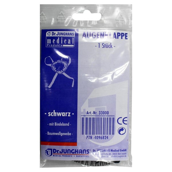 Augenklappe mit Bindeband schwarz 33000 1 St