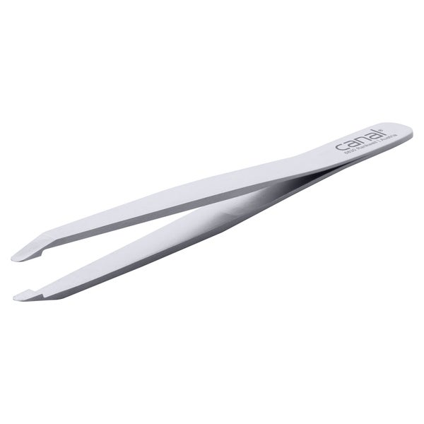 Haarpinzette, runde Spitze, satin, rostfrei, 9 cm 1 St