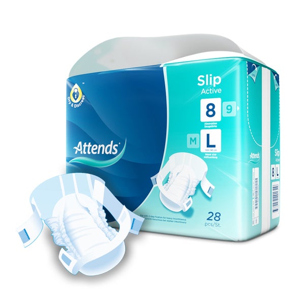 Attends Slip Active 8 All-In-One-Slips Large, 28 Stück 28 St