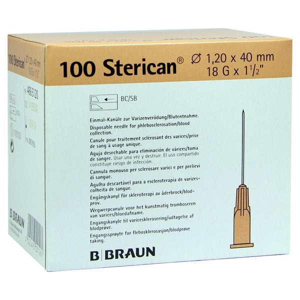 Sterican Kanülen 18 Gx1 1/2 1,2x40 mm 100 St