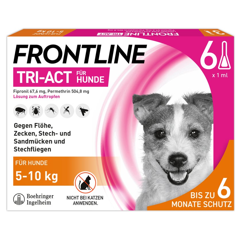 FRONTLINE TRI-ACT - Hund S 5-10 kg 6 St