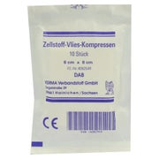 Zellstoff Vlies Kompressen unsteril 6x8 10 St