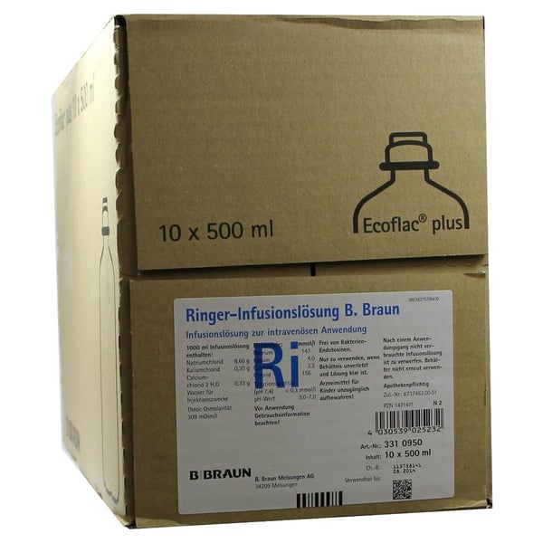 Ringer Lösung B.braun Ecoflac Plus 10X500 ml