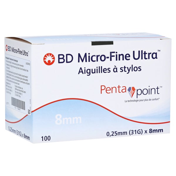 BD Micro-fine Ultra Pen-Nadeln 0,25x8 mm (Reimport) 100 St