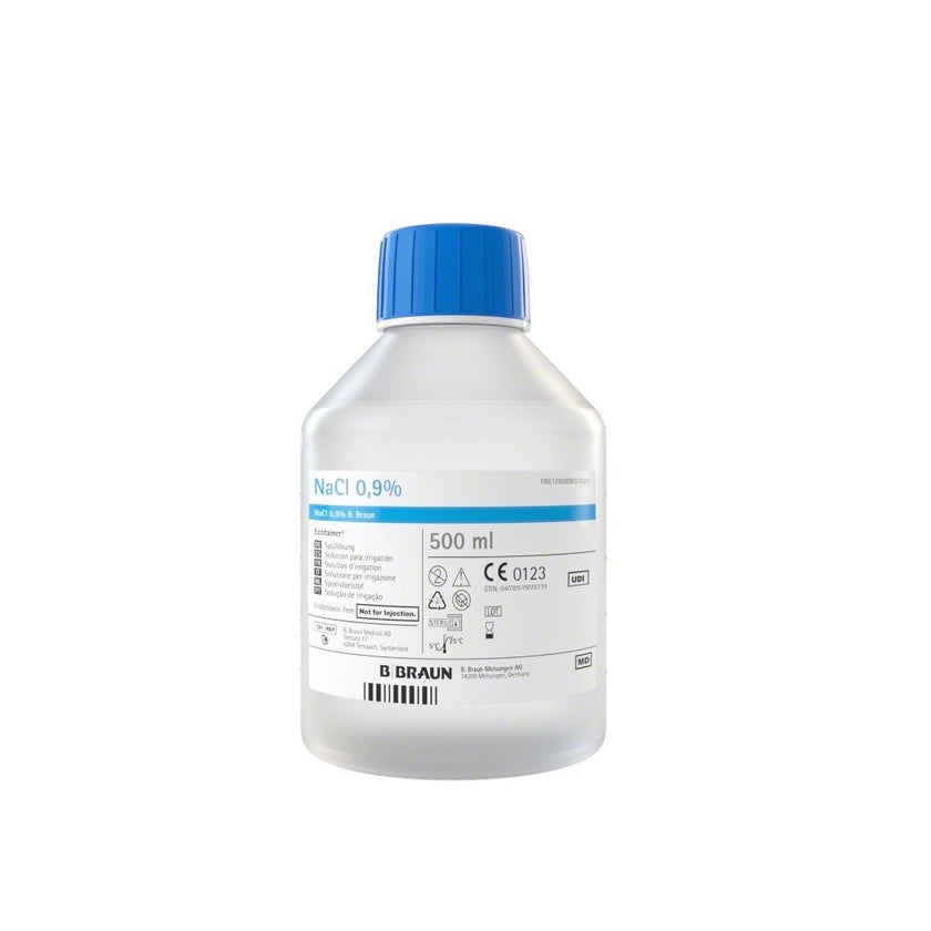 B. Braun NaCl. 0,9 % B. Braun, Ecotainer Spüllösung, 1x500ml 10X500 ml
