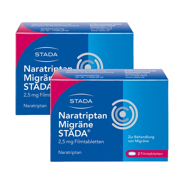 Naratriptan Migräne Stada 2,5mg 5X2 St