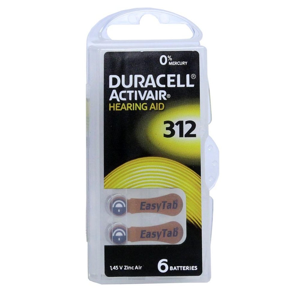 Batterien Für Hörgeräte Duracell 312 6 Stück