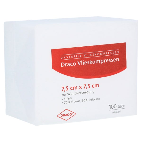 Vliesstoff-kompressen Unsteril 7,5x7,5 c 100 St